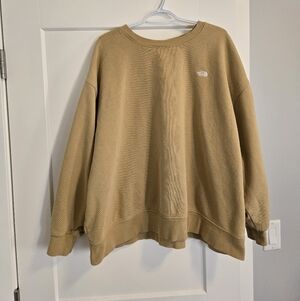 The North Face Womens XXL Tan Crewneck Sweatshirt